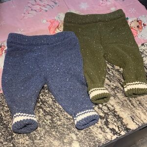 Joe Fresh Kids Knit Pants - Blue and Green